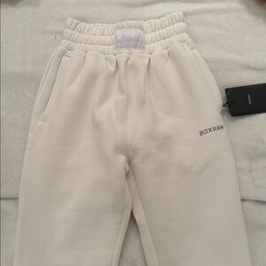 Boxraw Men's Cream Sweatpants
